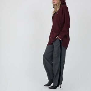 Gold Hawk Menswear Wide Leg Tux Pant in Charcoal/Black; SMALL *NWT*. Never worn